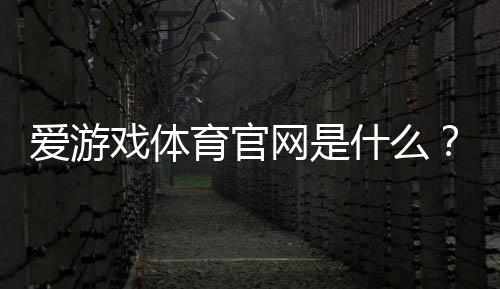 爱游戏体育官网是什么？官网注册、优惠、充值与安全全攻略