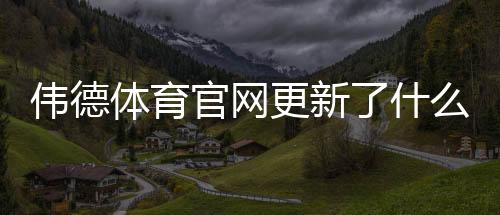 伟德体育官网更新了什么？新版功能、投注规则与账号操作详解