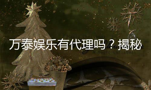 万泰娱乐有代理吗？揭秘代理加盟条件及流程