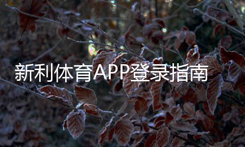 新利体育APP登录指南：下载注册、账号安全与常见问题一站解决