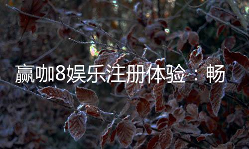 赢咖8娱乐注册体验：畅享顶级游戏盛宴与豪礼