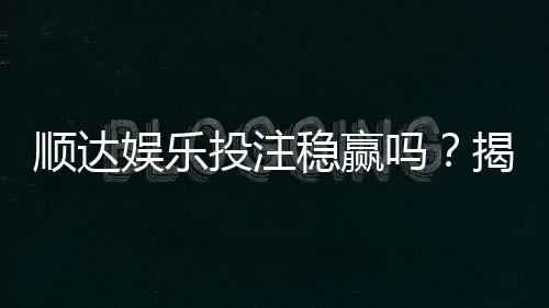顺达娱乐投注稳赢吗？揭秘高胜率玩家的实战策略与风险控制